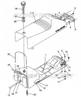 SEAT   GAS TANK ASSEMBLY STORM/0932770 AND STORM SKS/0932570 (4923032303002A)