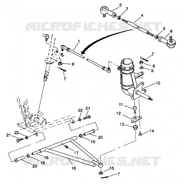 FRONT WISHBONES   STEERING TIE RODS TRAIL BLAZER W937221 (4924082408015A)