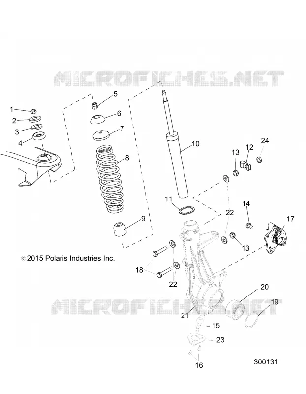 SUSPENSION, FRONT STRUT 