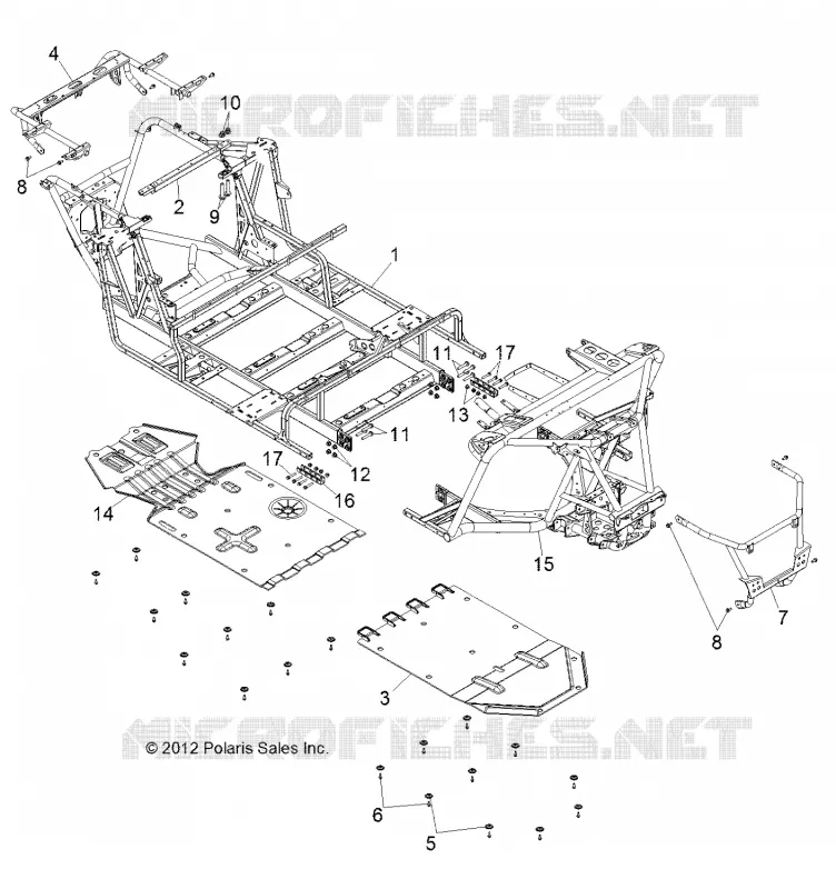 CHASSIS, MAIN FRAME AND SKID PLATE