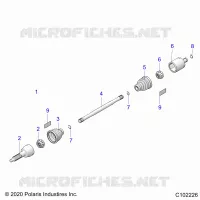 DRIVE TRAIN, REAR DRIVE SHAFT 