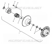 DRIVEN CLUTCH ASSEMBLY LITE 0943433,STARLITE 0943427 AND  LITE DELUXE 09434 (4924992499024A)