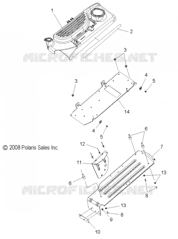 CHASSIS, CLUTCH GUARD AND COVER