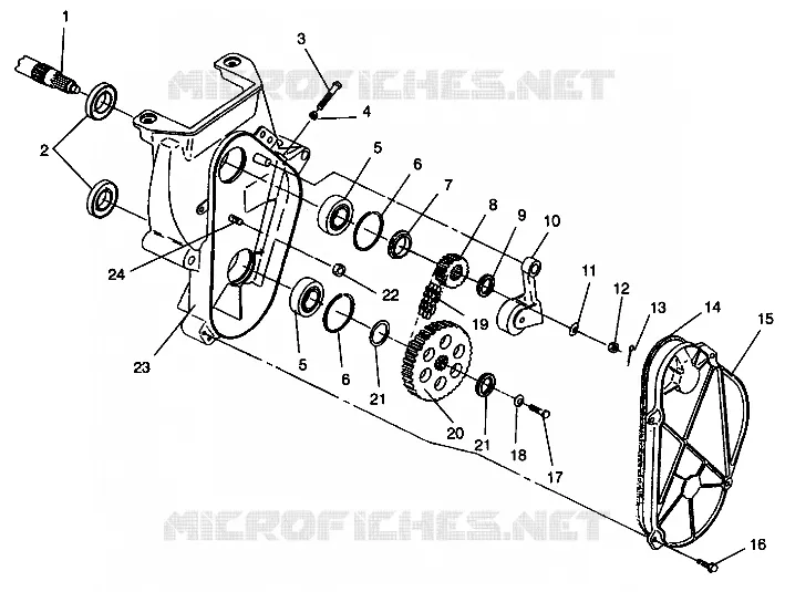 CHAINCASE ASSEMBLY 600 XCR 0941667 (4927092709018A)