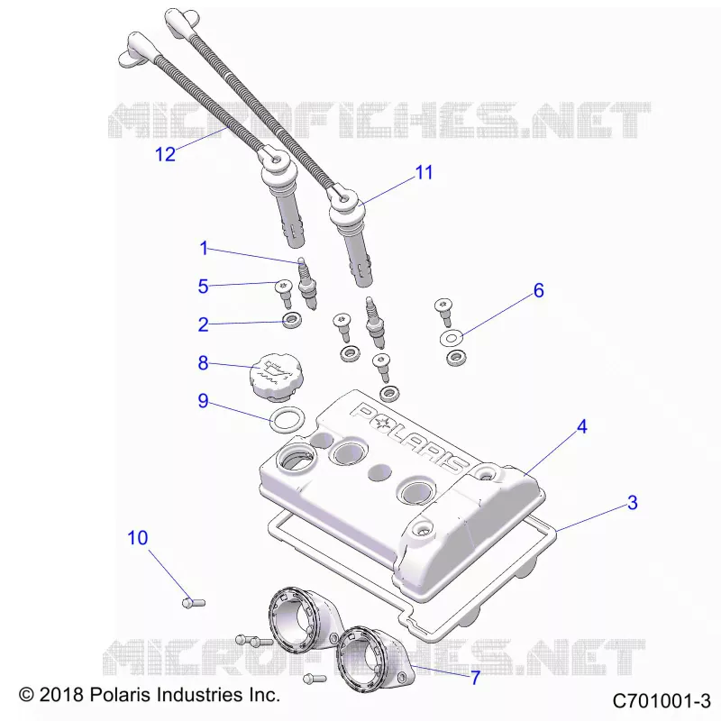 ENGINE, THROTTLE BODY AND VALVE COVER