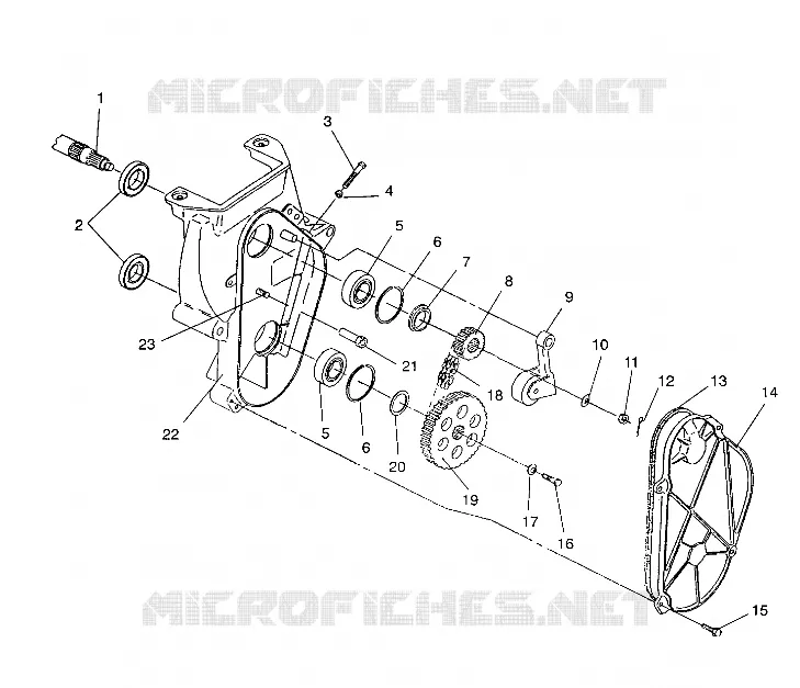 CHAINCASE ASSEMBLY 440 XCR / 0931760 (4923022302018A)