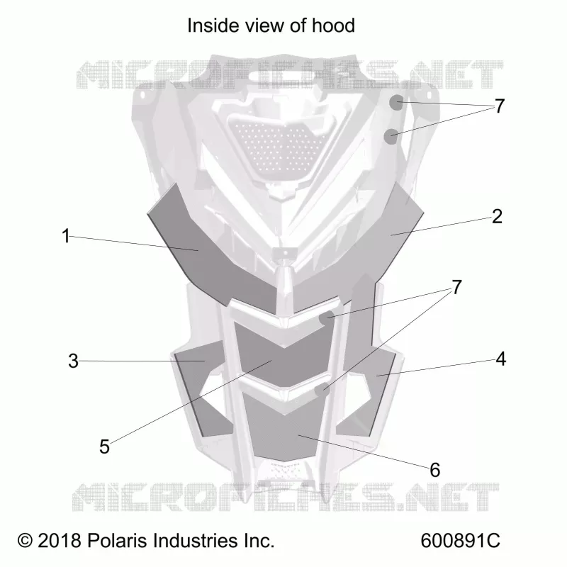 HOOD FOAM/FIBER