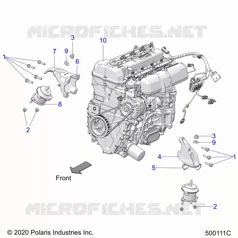 ENGINE, MOUNTING