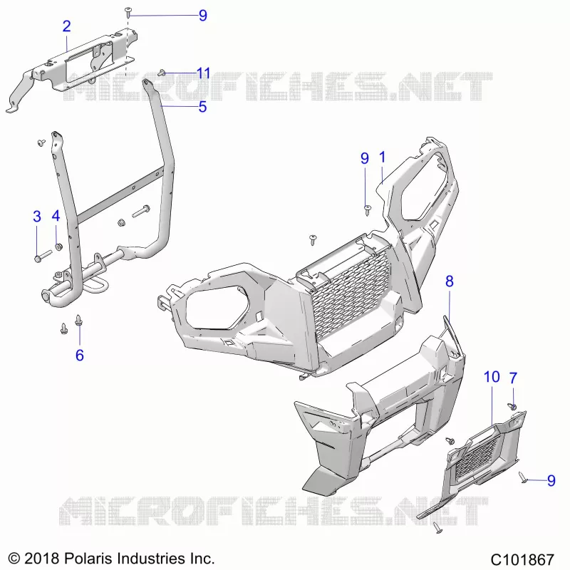 FRONT BUMPER AND MOUNTING