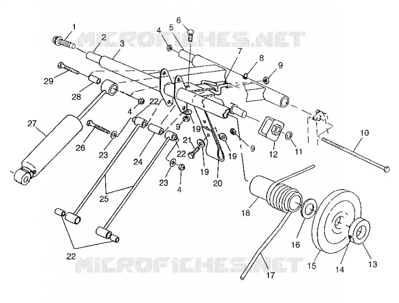 REAR TORQUE ARM 700 RMK 0970966, 700 SKS 0970566, AND EUROPEAN 700 SKS E970 (4938573857B014)