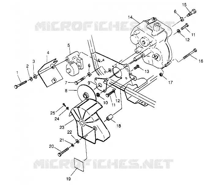 GEARCASE   BRAKE MOUNTING TRAIL BLAZER W947221 (4926832683B012)