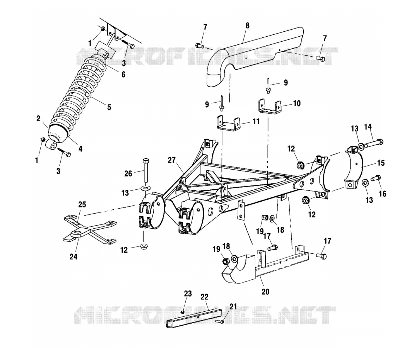 REAR SWING ARM   SHOCK