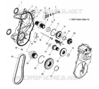 DRIVE TRAIN, GEARCASE ASM.