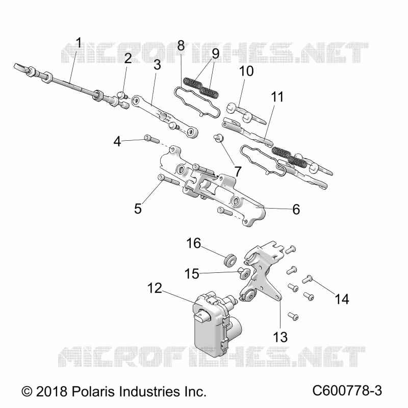 ENGINE, EXHAUST VALVE ASM.