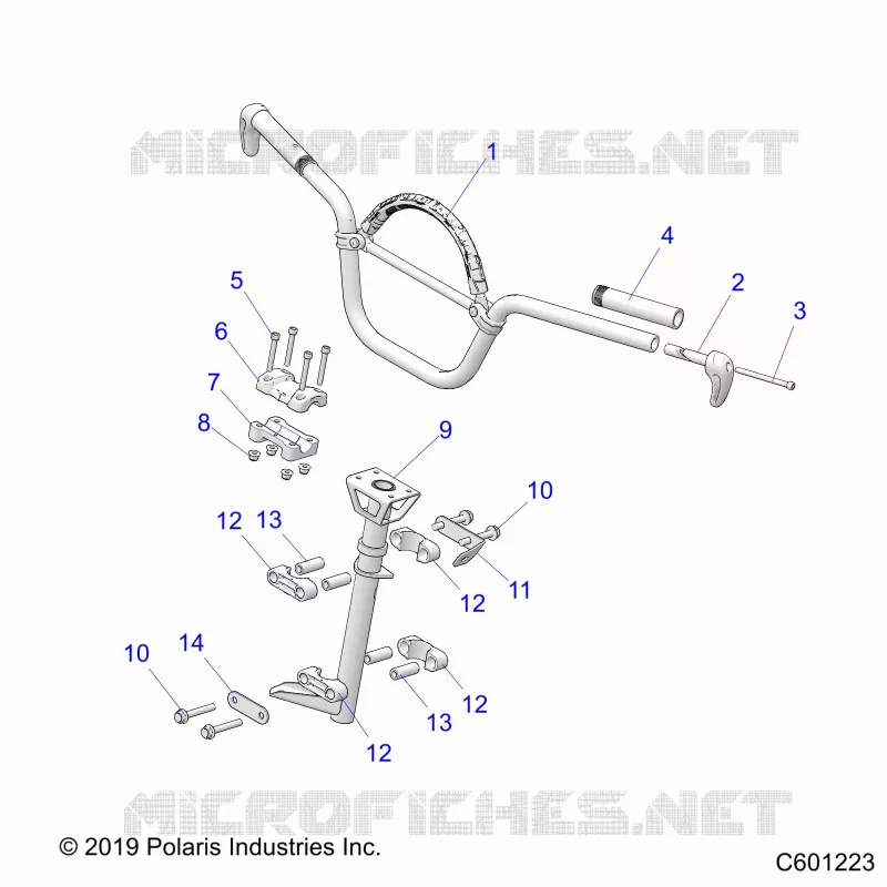 STEERING, HANDLEBAR MOUNTING