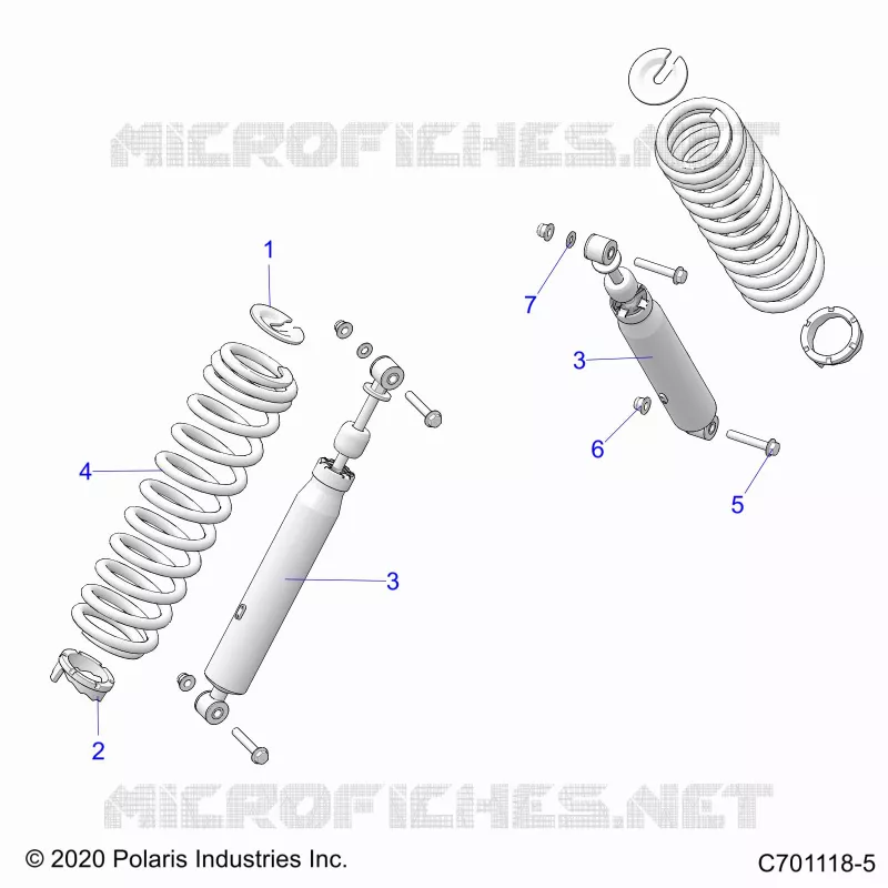 SUSPENSION, FRONT SHOCK MOUNTING