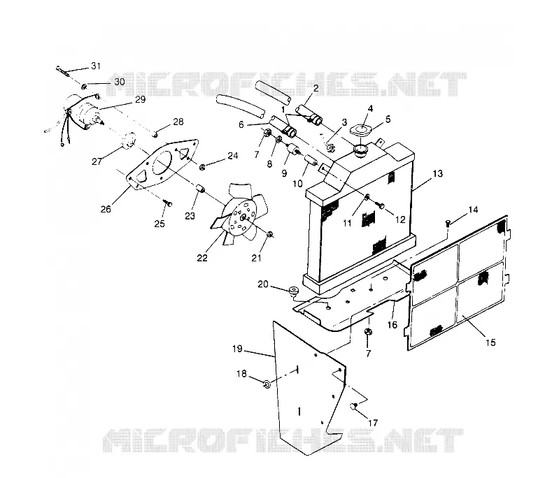 COOLING SYSTEM SPORTSMAN 4X4 W958040 (4930403040A011)