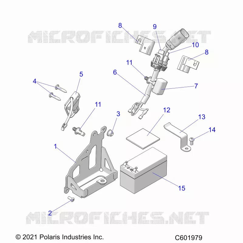 ELECTRICAL, BATTERY, MANUAL START POWER UP COMPONENTS