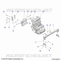 ENGINE, MOUNTING & LONG BLOCK
