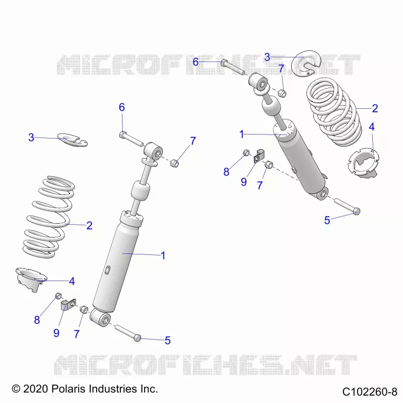 SUSPENSION, FRONT SHOCK
