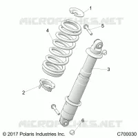 SUSPENSION, REAR SHOCK MOUNTING