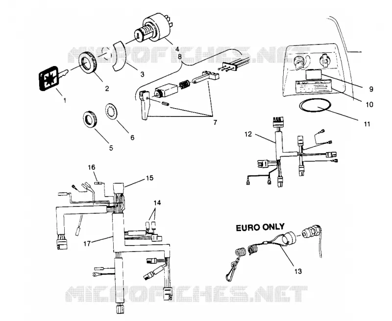 IGNITION   WIRE HARNESS CLASSIC TOURING 0963365 AND EUROPEAN CLASSIC TOUR (4933623362A010)