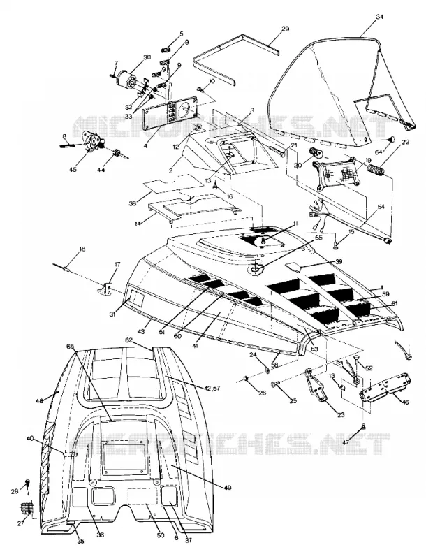 HOOD SPORT AND SPORT GT UPDATED 2/90 (4916821682005A)