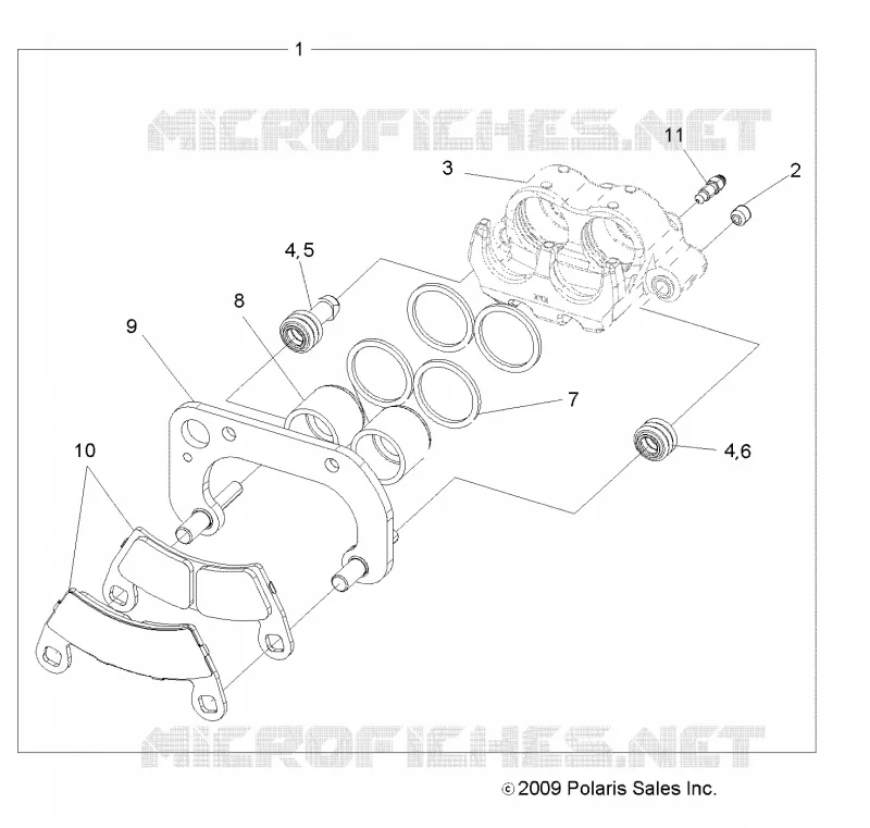 BRAKES, FRONT BRAKE CALIPER