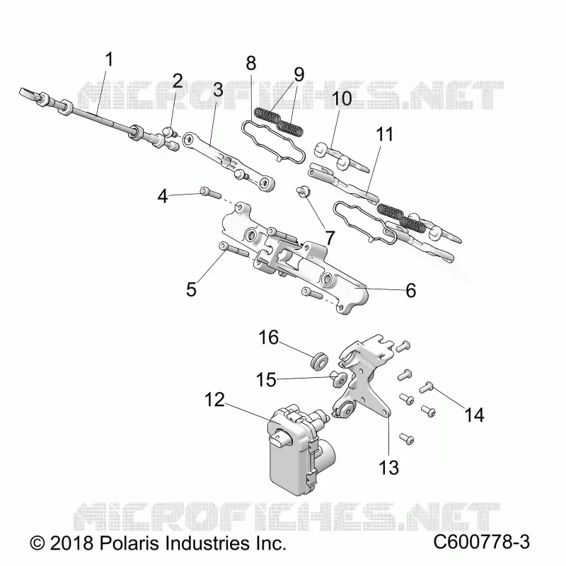 ENGINE, EXHAUST VALVE ASM.