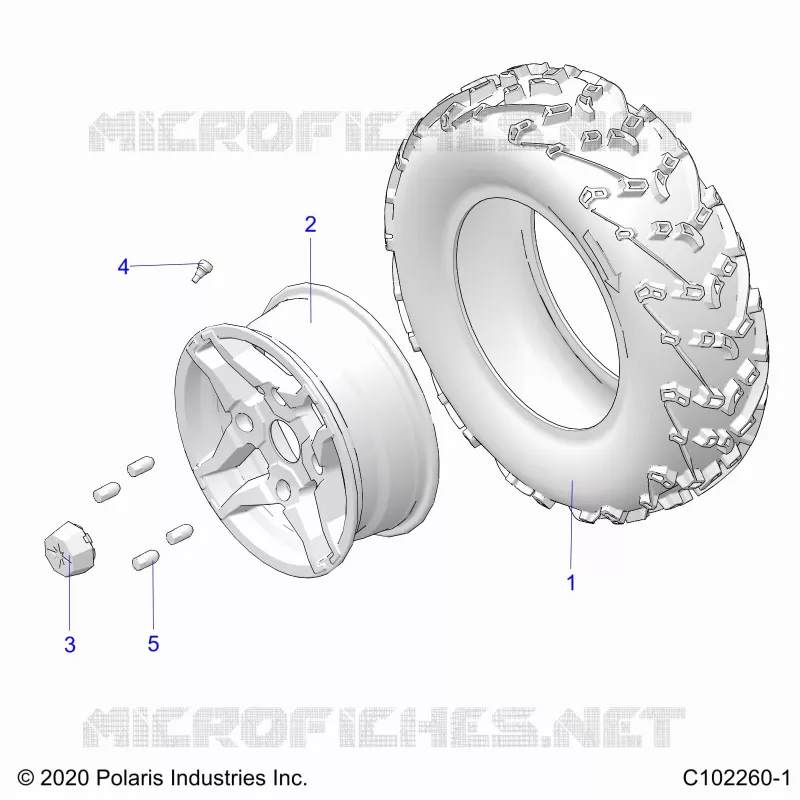WHEELS, FRONT TIRE