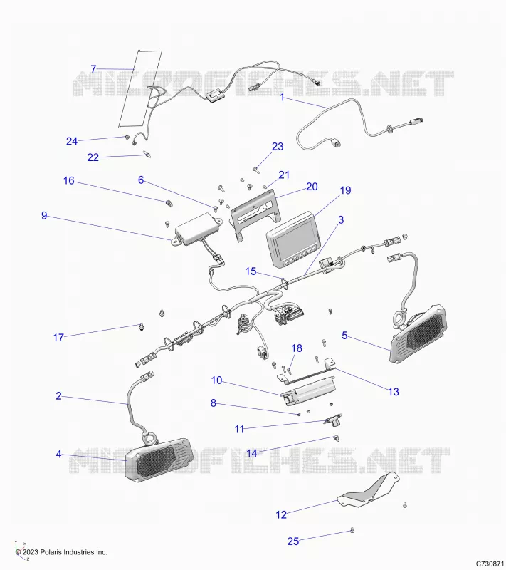 ELECTRICAL, DASH COMPONENTS, RIDE COMMAND