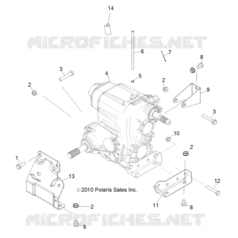DRIVE TRAIN, MAIN GEARCASE MOUNTING