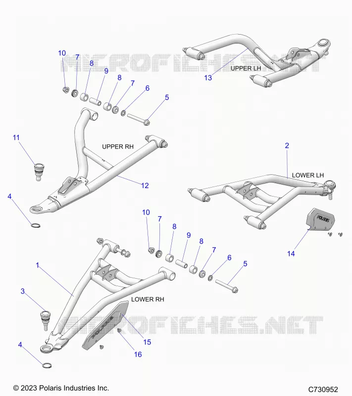 FRONT SUSPENSION CONTROL ARMS