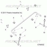 FRONT SUSPENSION STABILIZER BAR- R19RRE99AV/BV/A1/B1/A9/B9/AP/BP/AJ/BJ/AD/BD (C700032)