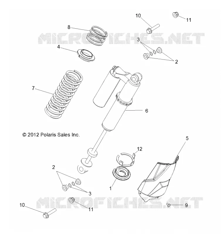 REAR SUSPENSION SHOCK MOUNTING