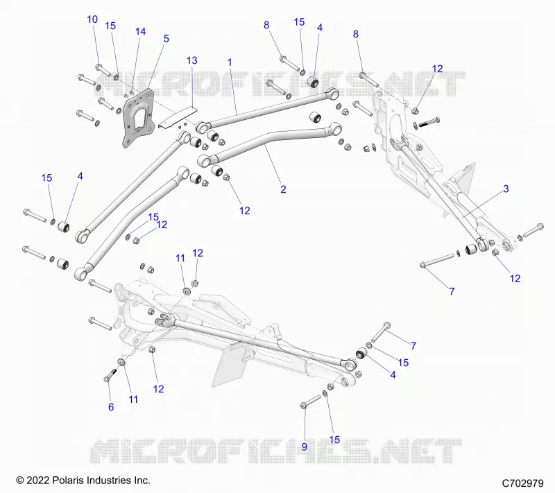 REAR SUSPENSION TRAILING ARMS MOUNTING, PREMIUM