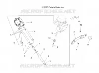 ENGINE, CARBURETOR MOUNTING, FUEL PUMP AND LINES