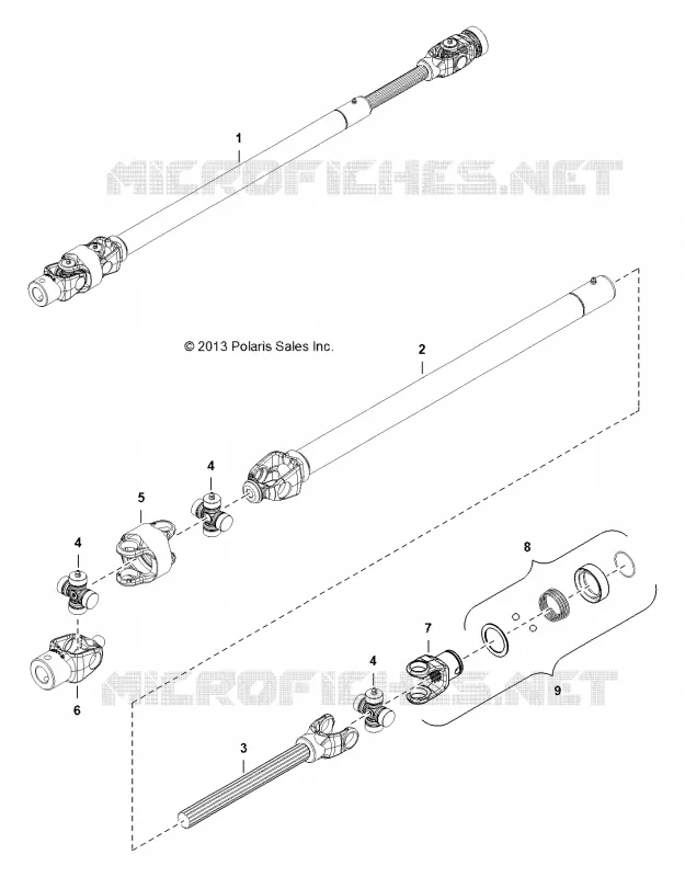 ANGLE BROOM DRIVE SHAFT