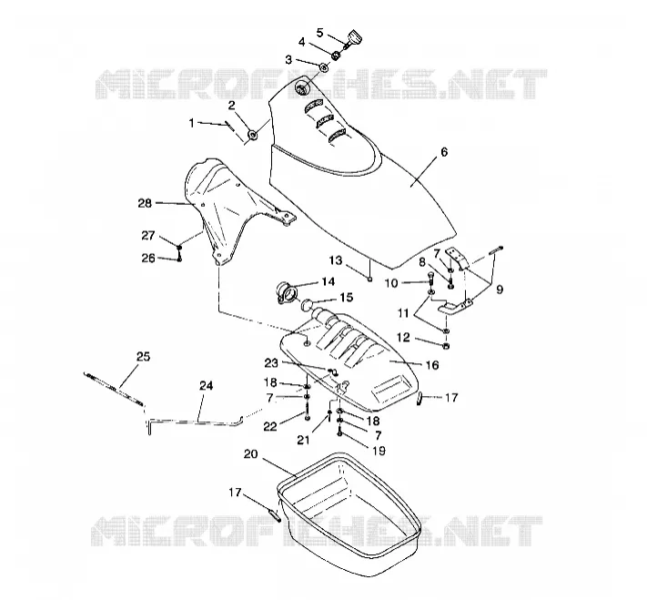 FRONT STORAGE COMPARTMENT SL 650 / B934058 (4924732473004A)