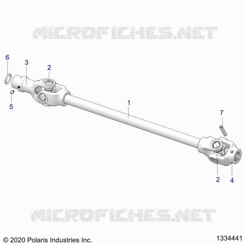 DRIVE TRAIN, FRONT PROP SHAFT