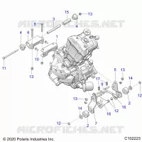 ENGINE, MOUNTING & LONG BLOCK