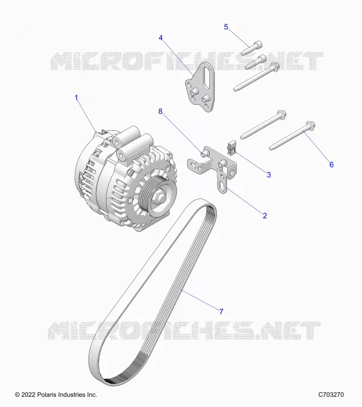ENGINE, ALTERNATOR