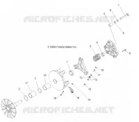 DRIVE TRAIN, PRIMARY CLUTCH (BUILT 11/12/10 AND BEFORE)