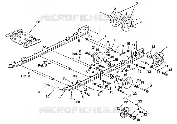 SUSPENSION ASSEMBLY XLT SP 0940667 (4925022502021A)
