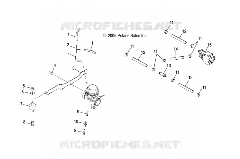 CARBURETOR MOUNTING AND FUEL PUMP/LINES