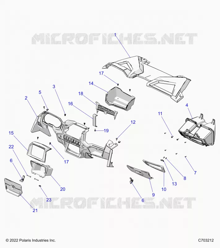DASHBOARD AND GLOVEBOX  RC- Z23ASK99A4 (C703212)