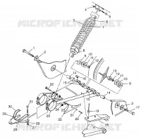 SWING ARM   SHOCK MAGNUM 4X4 W97AC42A, SWEDISH MAGNUM 4X4 S97AC42E A (4940834083B012)
