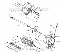 DRIVE TRAIN ASSEMBLY STORM/0932770 AND STORM SKS/0932570 (4923032303018A)