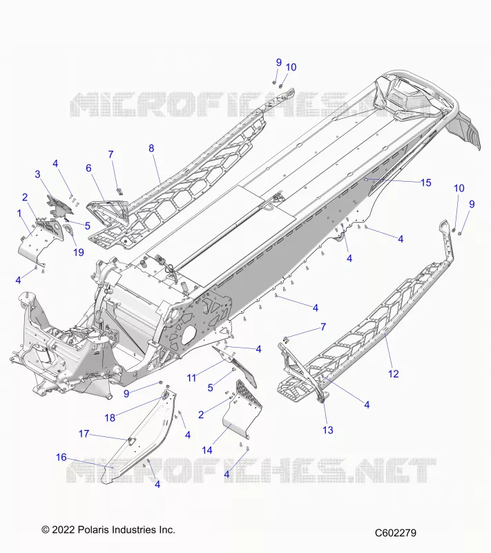 CHASSIS, CLUTCH GUARD, FOOTRESTS, AND RUNNINGBOARDS