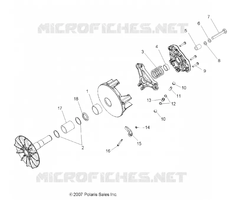 DRIVE TRAIN, PRIMARY CLUTCH
